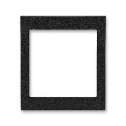 3901H-A00355 63  Rámeček jednonásobný s otvorem 55×55, střední, onyx